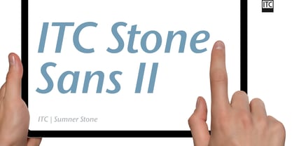 ITC Stone Sans II Font Poster 1
